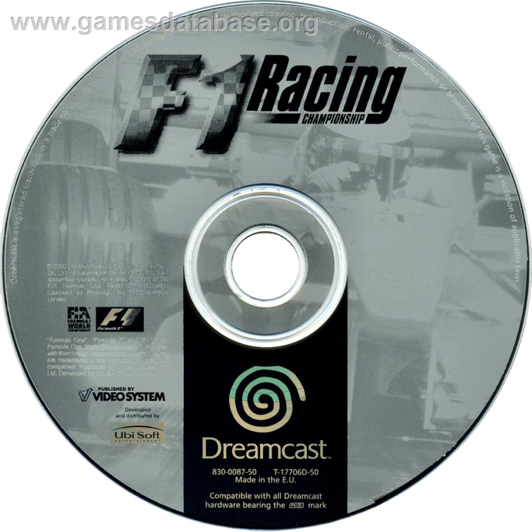 F1 Racing Championship - Sega Dreamcast - Artwork - Cartridge