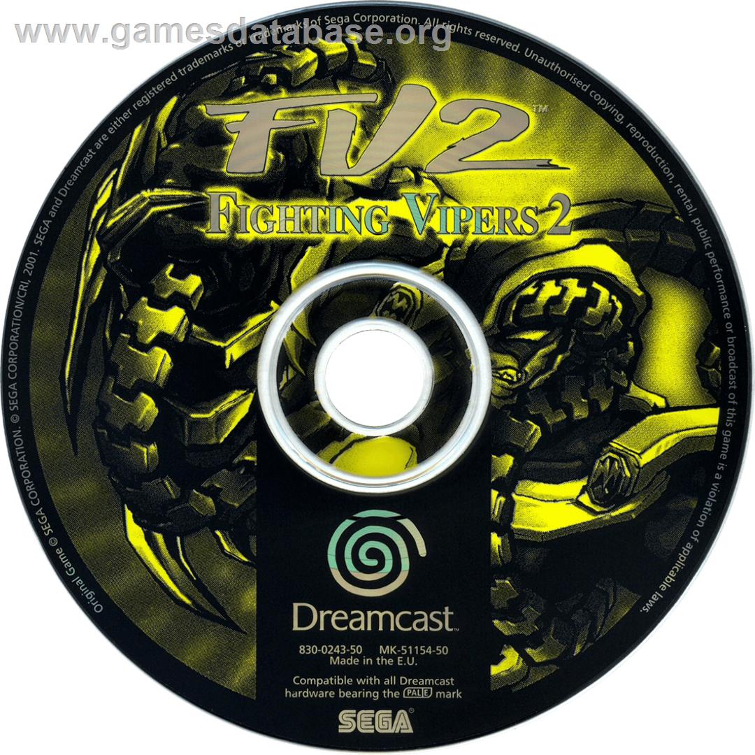 Fighting Vipers 2 - Sega Dreamcast - Artwork - Cartridge