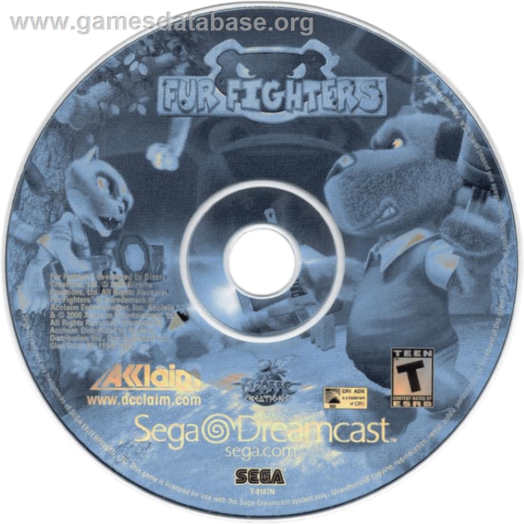 Fur Fighters - Sega Dreamcast - Artwork - Cartridge