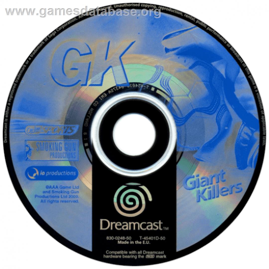 Giant Killers - Sega Dreamcast - Artwork - Cartridge