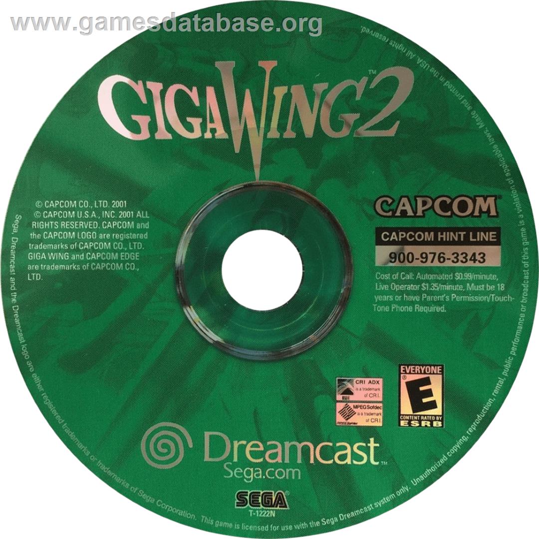 GigaWing 2 - Sega Dreamcast - Artwork - Cartridge