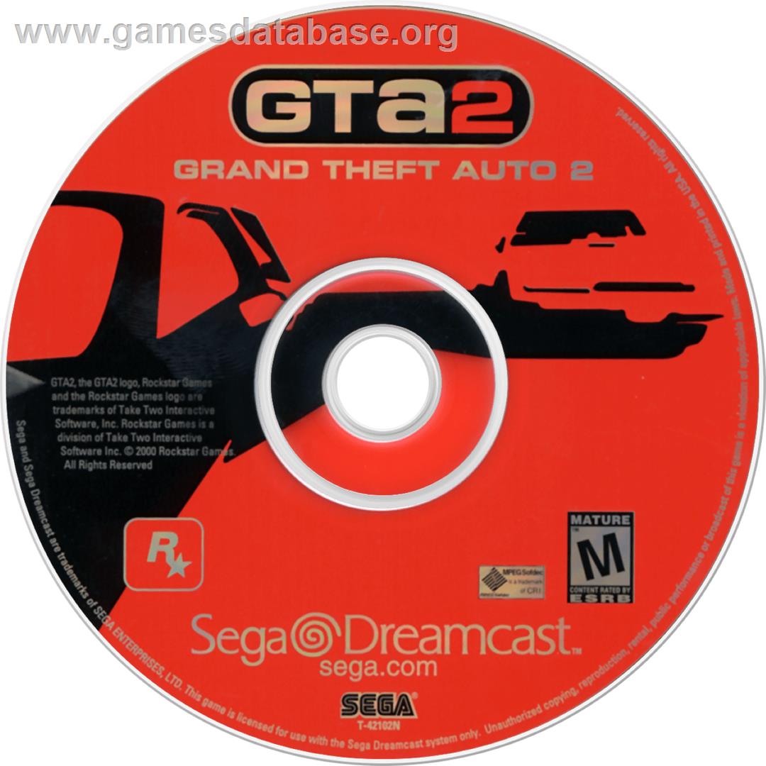 Grand Theft Auto 2 - Sega Dreamcast - Artwork - Cartridge
