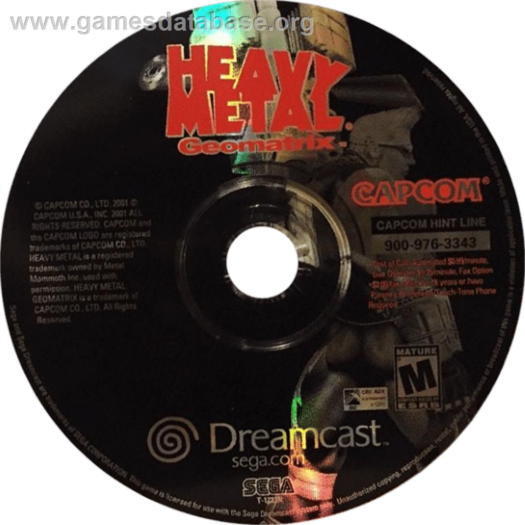 Heavy Metal Geomatrix - Sega Dreamcast - Artwork - Cartridge