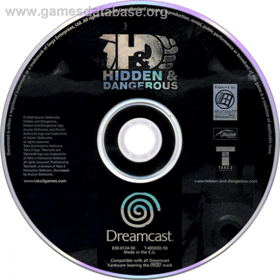 Hidden & Dangerous - Sega Dreamcast - Artwork - Cartridge