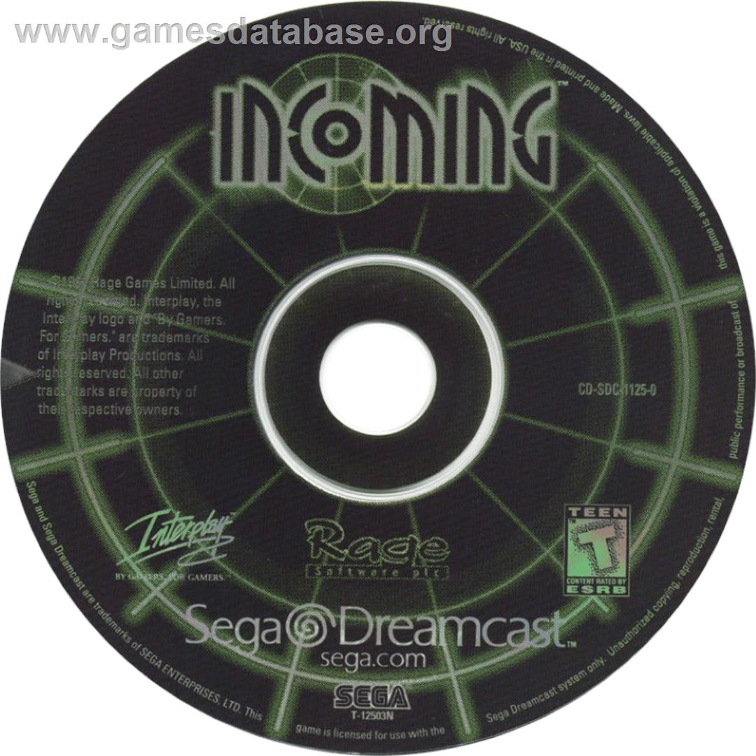 Incoming - Sega Dreamcast - Artwork - Cartridge