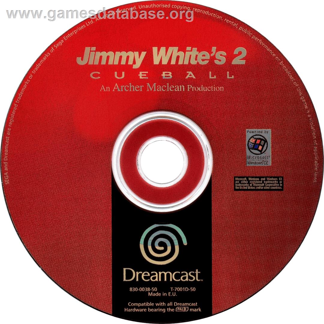 Jimmy White's 2: Cueball - Sega Dreamcast - Artwork - Cartridge