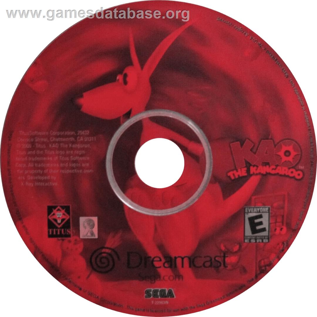 Kao the Kangaroo - Sega Dreamcast - Artwork - Cartridge