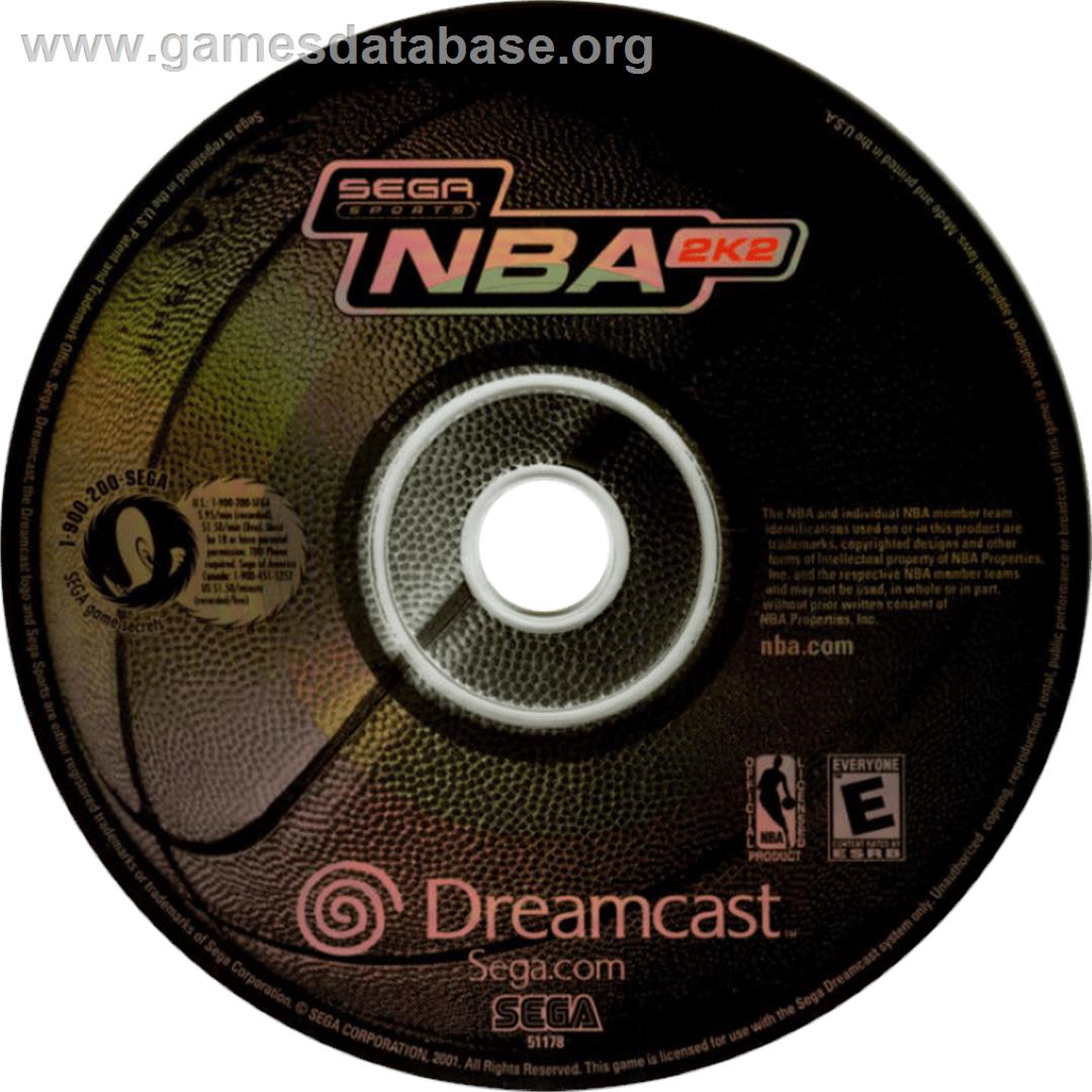 NBA 2K2 - Sega Dreamcast - Artwork - Cartridge