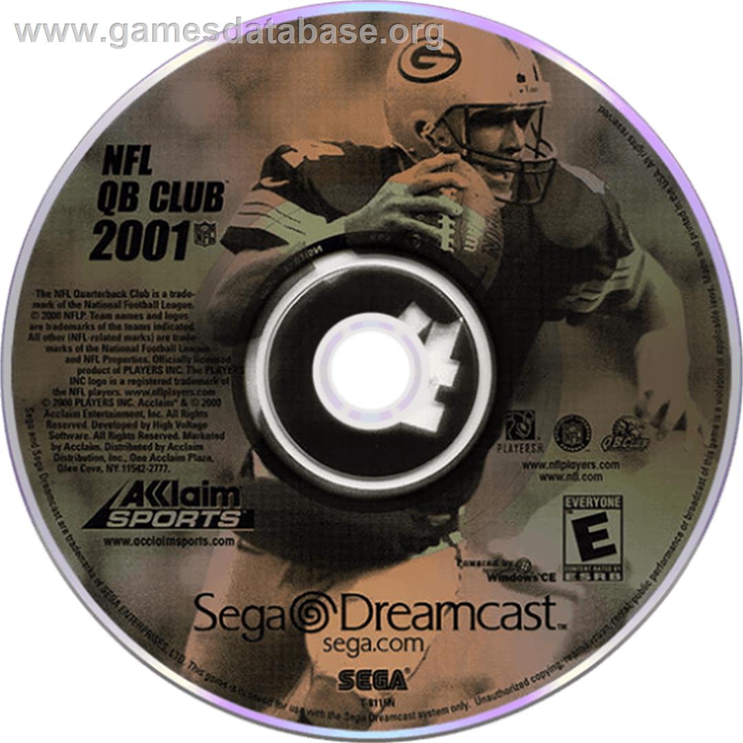 NFL Quarterback Club 2001 - Sega Dreamcast - Artwork - Cartridge