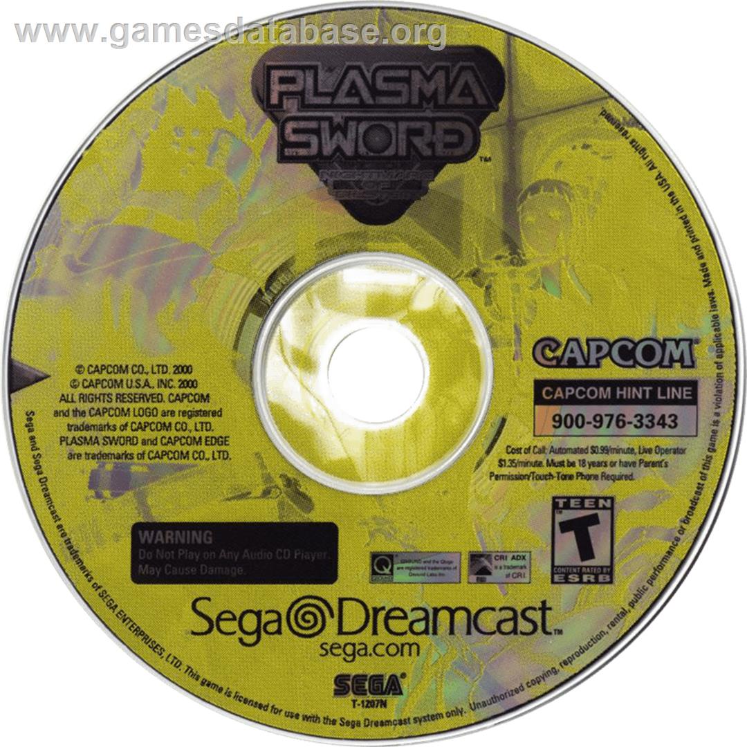 Plasma Sword: Nightmare of Bilstein - Sega Dreamcast - Artwork - Cartridge