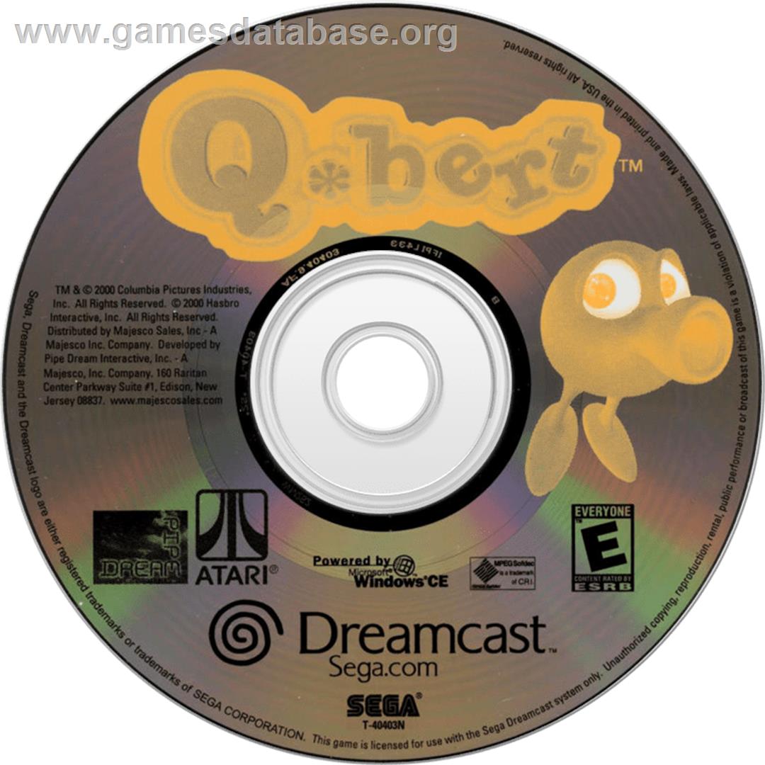 Q-bert - Sega Dreamcast - Artwork - Cartridge