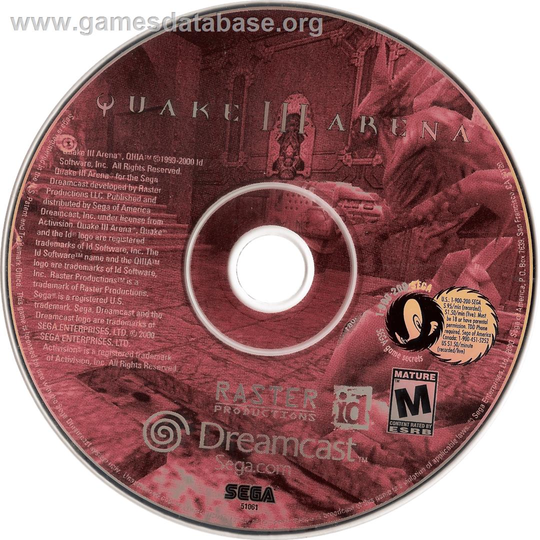 Quake 3 Arena - Sega Dreamcast - Artwork - Cartridge
