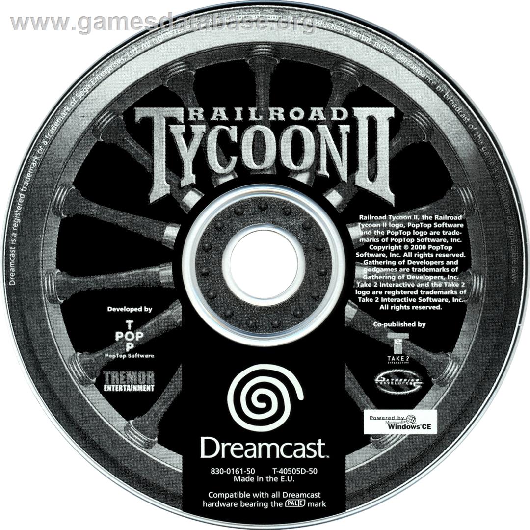 Railroad Tycoon II (Gold Edition) - Sega Dreamcast - Artwork - Cartridge
