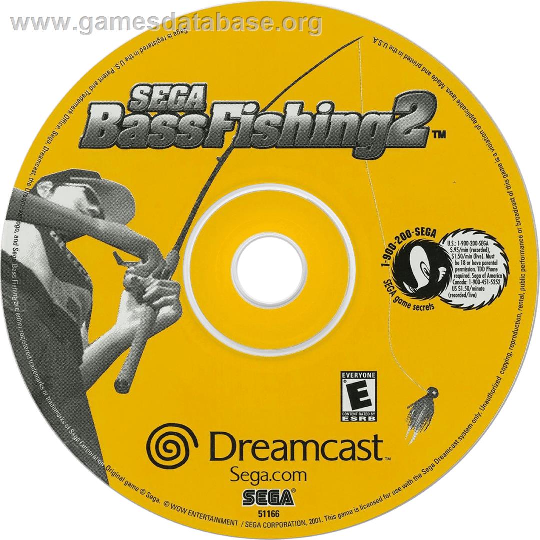 Sega Bass Fishing 2 - Sega Dreamcast - Artwork - Cartridge