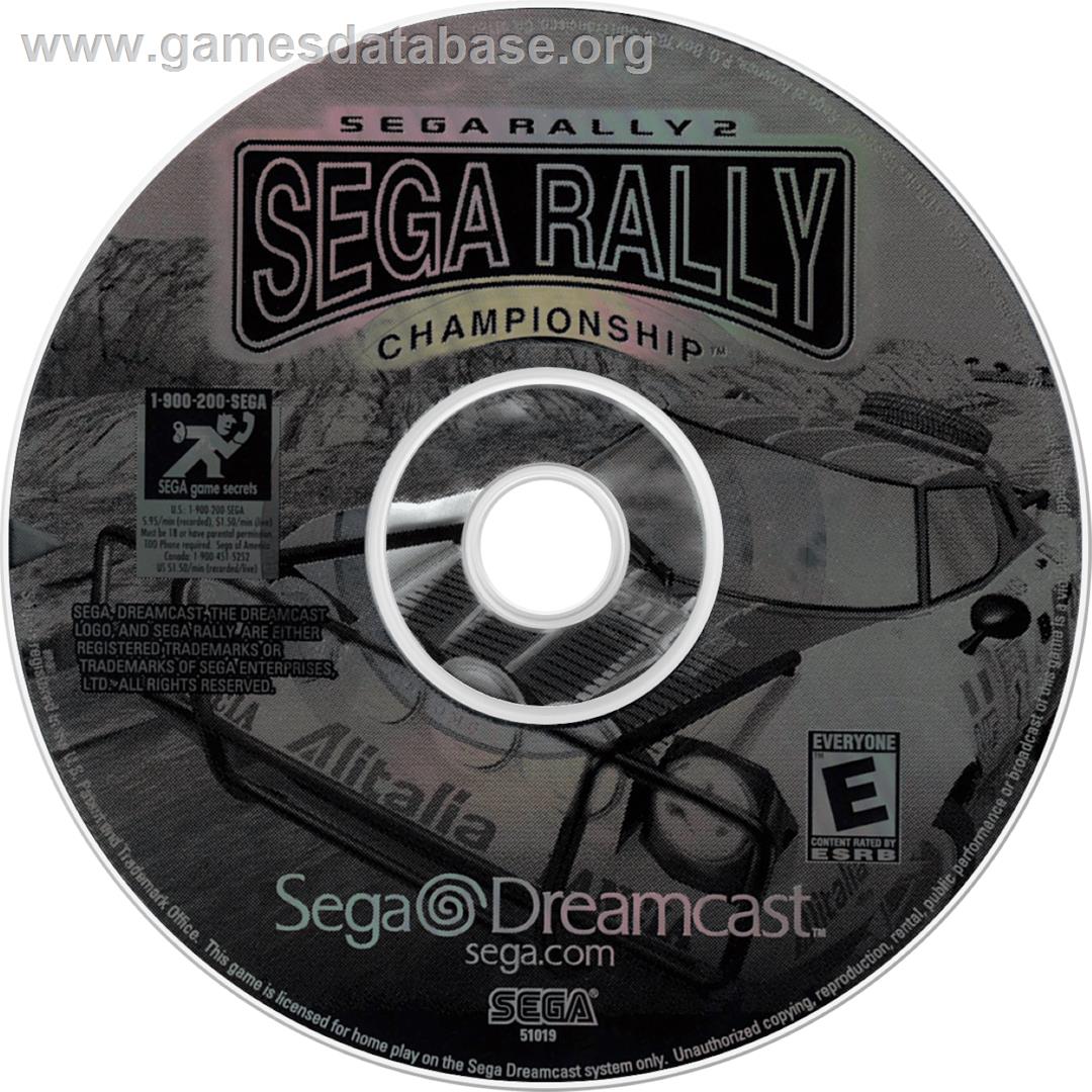 Sega Rally 2 - Sega Dreamcast - Artwork - Cartridge