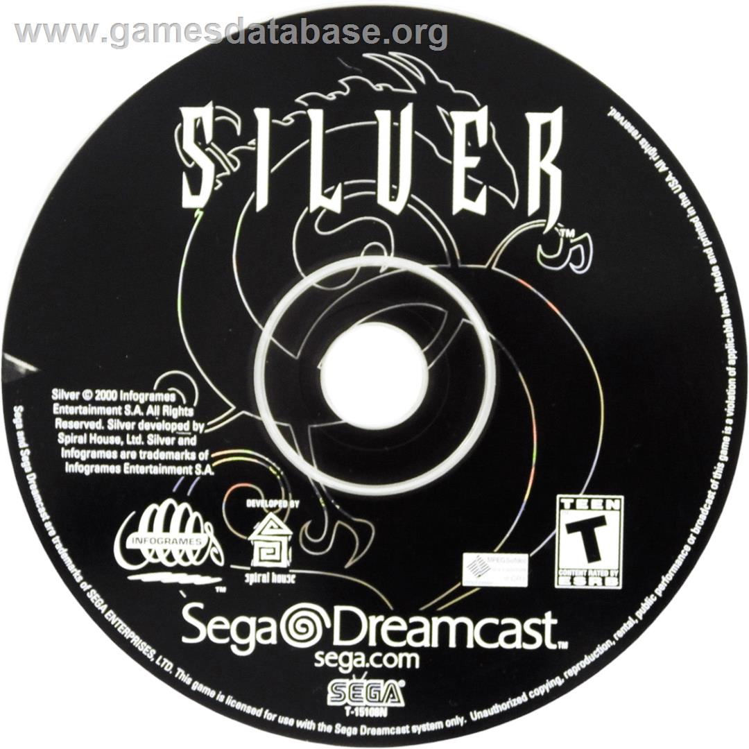 Silver - Sega Dreamcast - Artwork - Cartridge