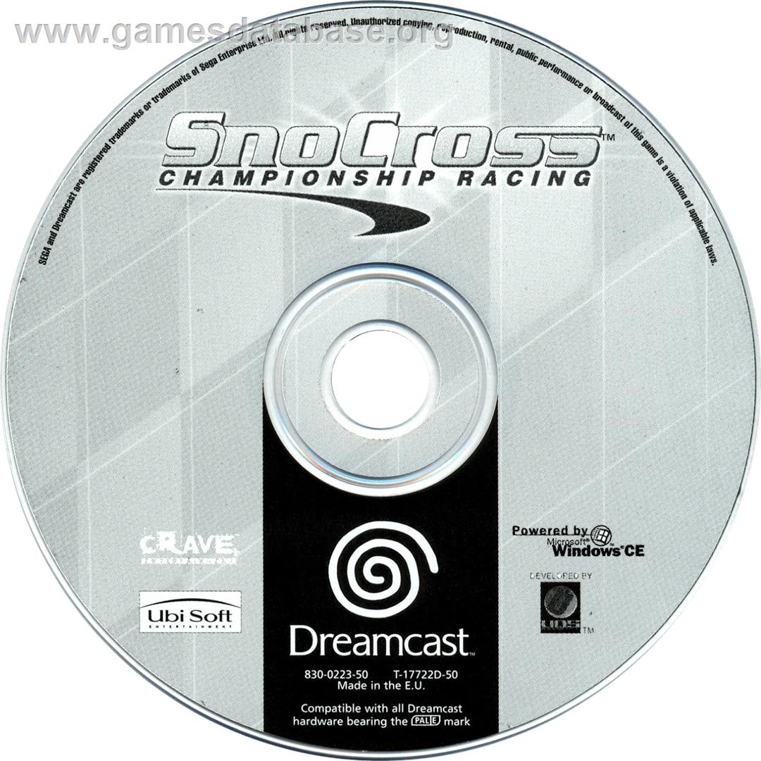 Sno-Cross Championship Racing - Sega Dreamcast - Artwork - Cartridge