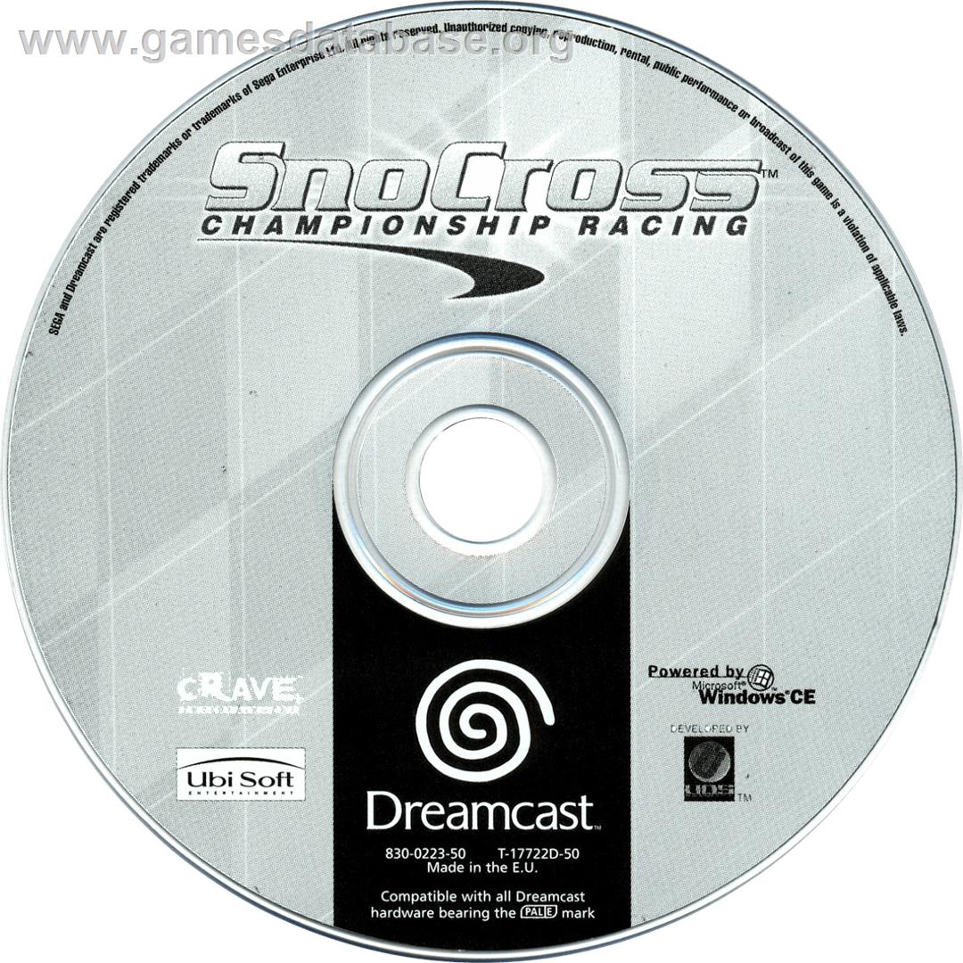 Sno-Cross Championship Racing - Sega Dreamcast - Artwork - Cartridge