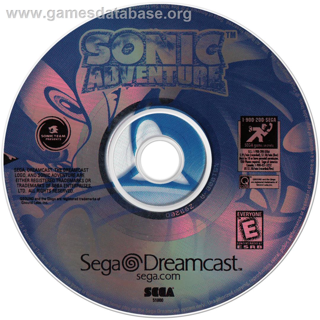 Sonic Adventure - Sega Dreamcast - Artwork - Cartridge