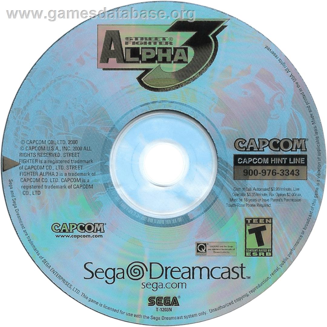 Street Fighter Alpha 3 - Sega Dreamcast - Artwork - Cartridge