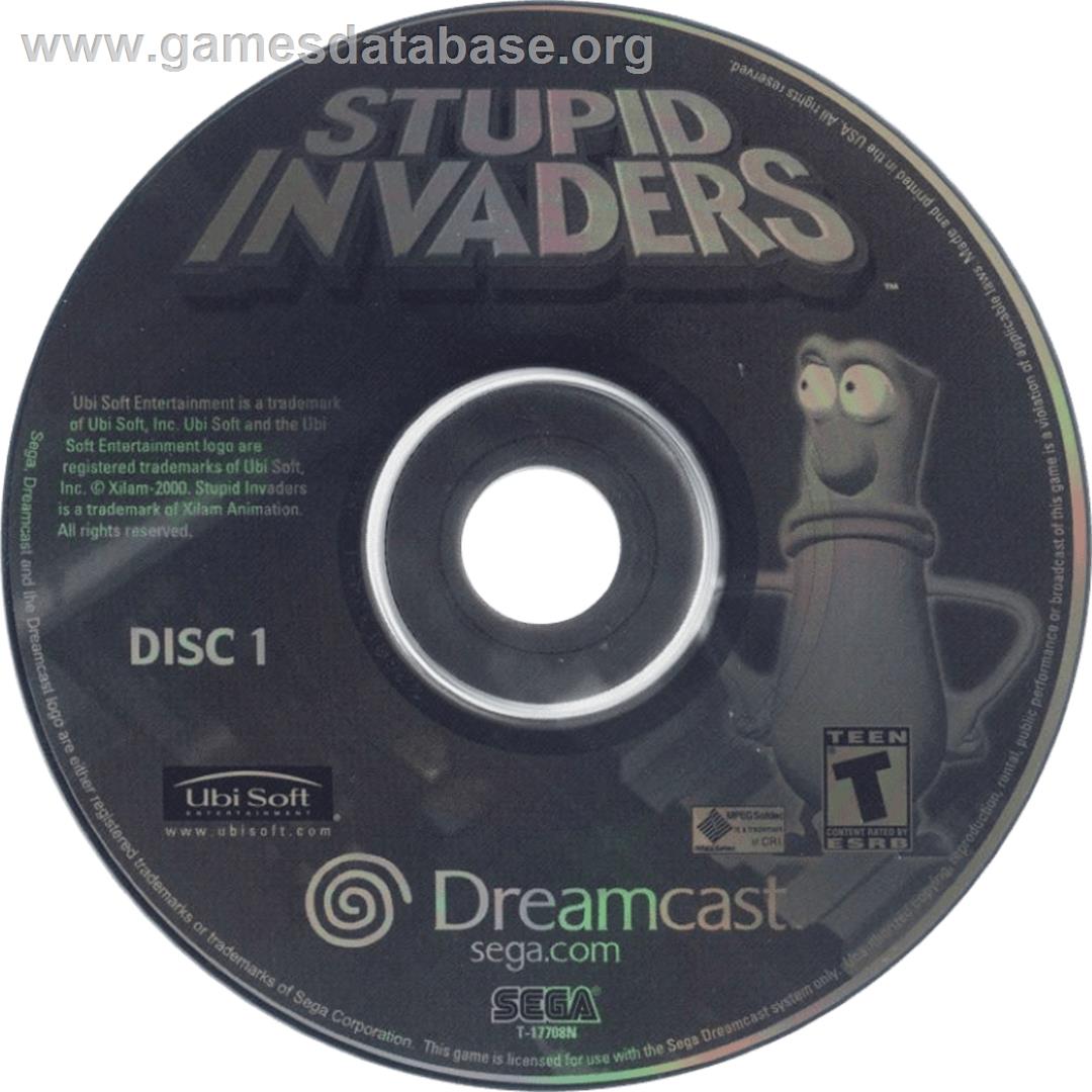 Stupid Invaders - Sega Dreamcast - Artwork - Cartridge