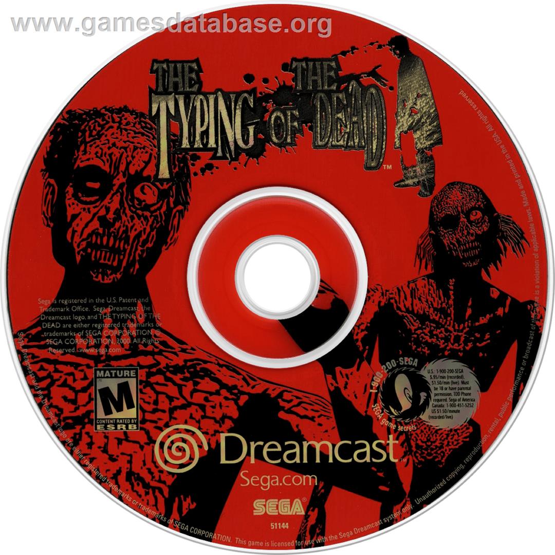 Typing of the Dead, The - Sega Dreamcast - Artwork - Cartridge