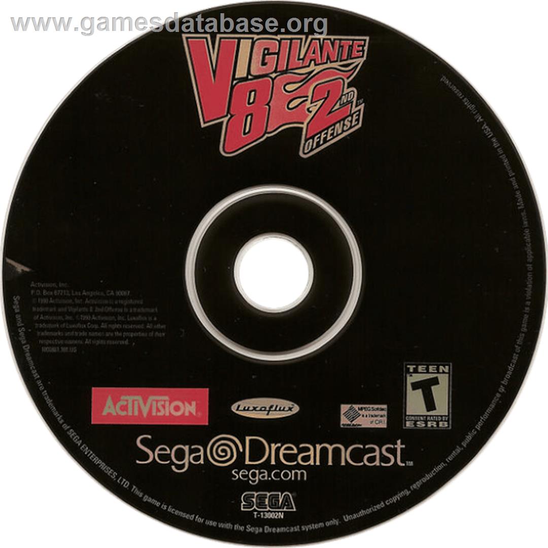 Vigilante 8 - 2nd Offense - Sega Dreamcast - Artwork - Cartridge