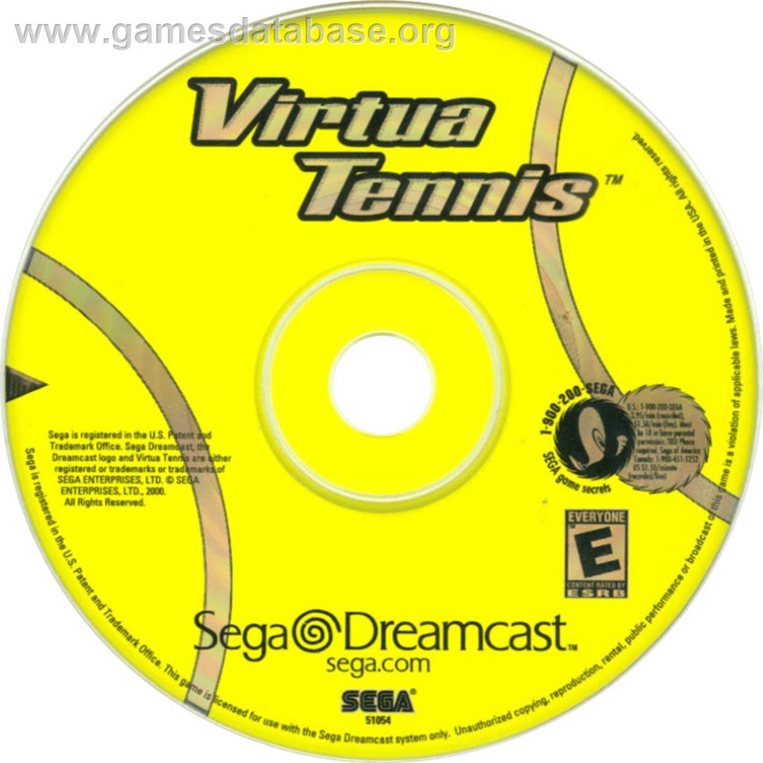 Virtua Tennis - Sega Dreamcast - Artwork - Cartridge