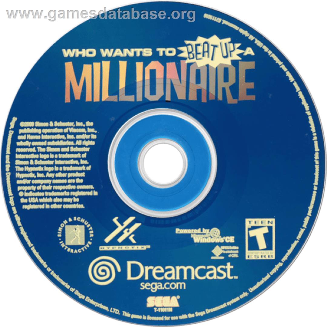 Who Wants To Beat Up A Millionaire? - Sega Dreamcast - Artwork - Cartridge