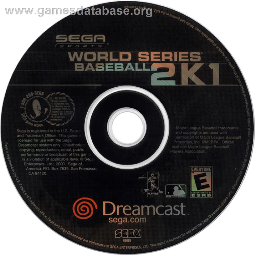World Series Baseball 2K1 - Sega Dreamcast - Artwork - Cartridge