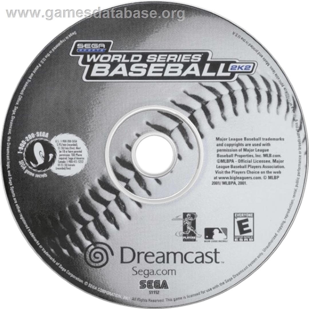 World Series Baseball 2K2 - Sega Dreamcast - Artwork - Cartridge
