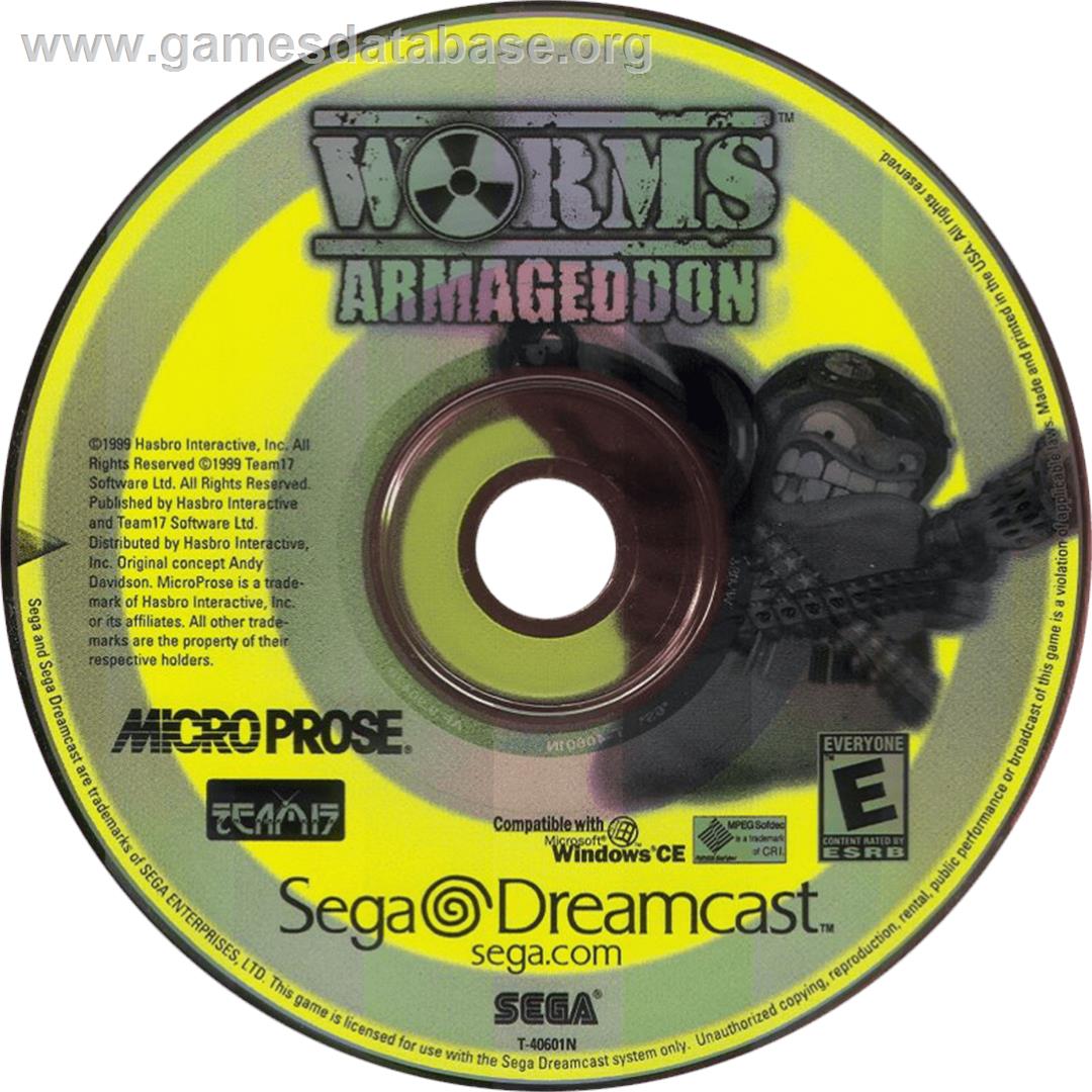 Worms Armageddon - Sega Dreamcast - Artwork - Cartridge
