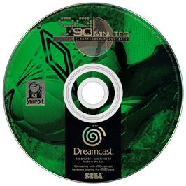 Artwork on the Disc for 90 Minutes: Sega Championship Football on the Sega Dreamcast.