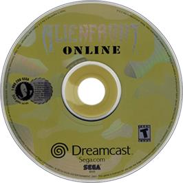 Artwork on the Disc for Alien Front Online on the Sega Dreamcast.