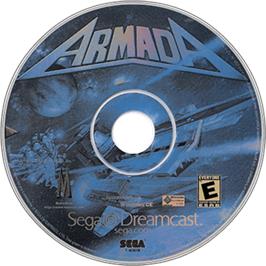 Artwork on the Disc for Armada on the Sega Dreamcast.