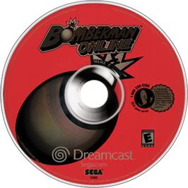 Artwork on the Disc for Bomberman Online on the Sega Dreamcast.