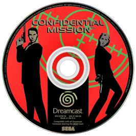 Artwork on the Disc for Confidential Mission on the Sega Dreamcast.