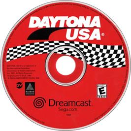 Artwork on the Disc for Daytona USA on the Sega Dreamcast.