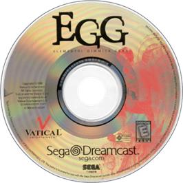 Artwork on the Disc for EGG: Elemental Gimmick Gear on the Sega Dreamcast.