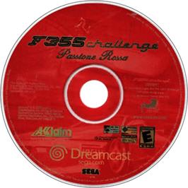 Artwork on the Disc for F355 Challenge on the Sega Dreamcast.