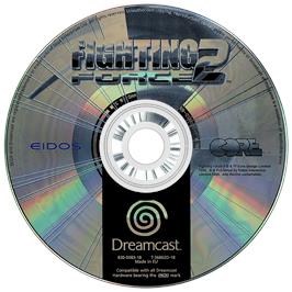 Artwork on the Disc for Fighting Force 2 on the Sega Dreamcast.