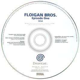 Artwork on the Disc for Floigan Brothers: Episode 1 on the Sega Dreamcast.