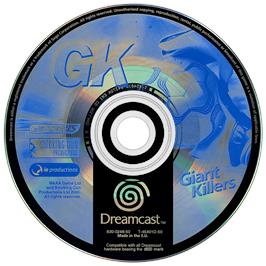 Artwork on the Disc for Giant Killers on the Sega Dreamcast.