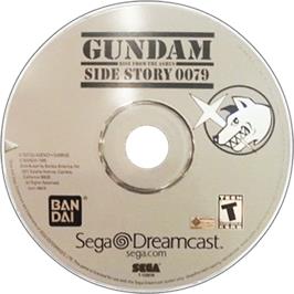 Artwork on the Disc for Gundam Side Story 0079: Rise From the Ashes on the Sega Dreamcast.