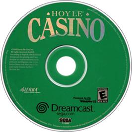 Artwork on the Disc for Hoyle Casino on the Sega Dreamcast.