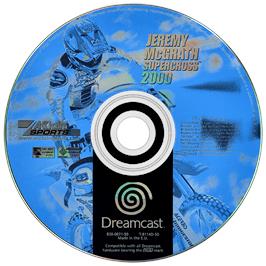 Artwork on the Disc for Jeremy McGrath Supercross 2000 on the Sega Dreamcast.