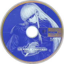 Artwork on the Disc for King of Fighters 2001 on the Sega Dreamcast.