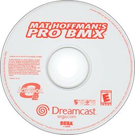 Artwork on the Disc for Mat Hoffman's Pro BMX on the Sega Dreamcast.