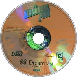 Artwork on the Disc for Maximum Pool on the Sega Dreamcast.