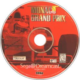 Artwork on the Disc for Monaco Grand Prix on the Sega Dreamcast.